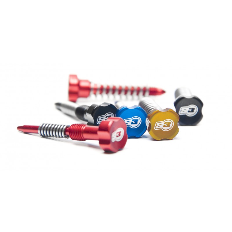 Motorrad Vergaser Einstellschraube - Für CV40 CVK34/36/40 Vergaser - Mit Feder & Unterlegscheibe - Leerlauf Einstellung